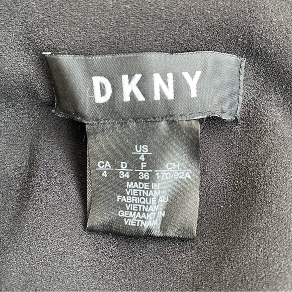 DKNY black dress with accent detail size 4 - Picture 5 of 5